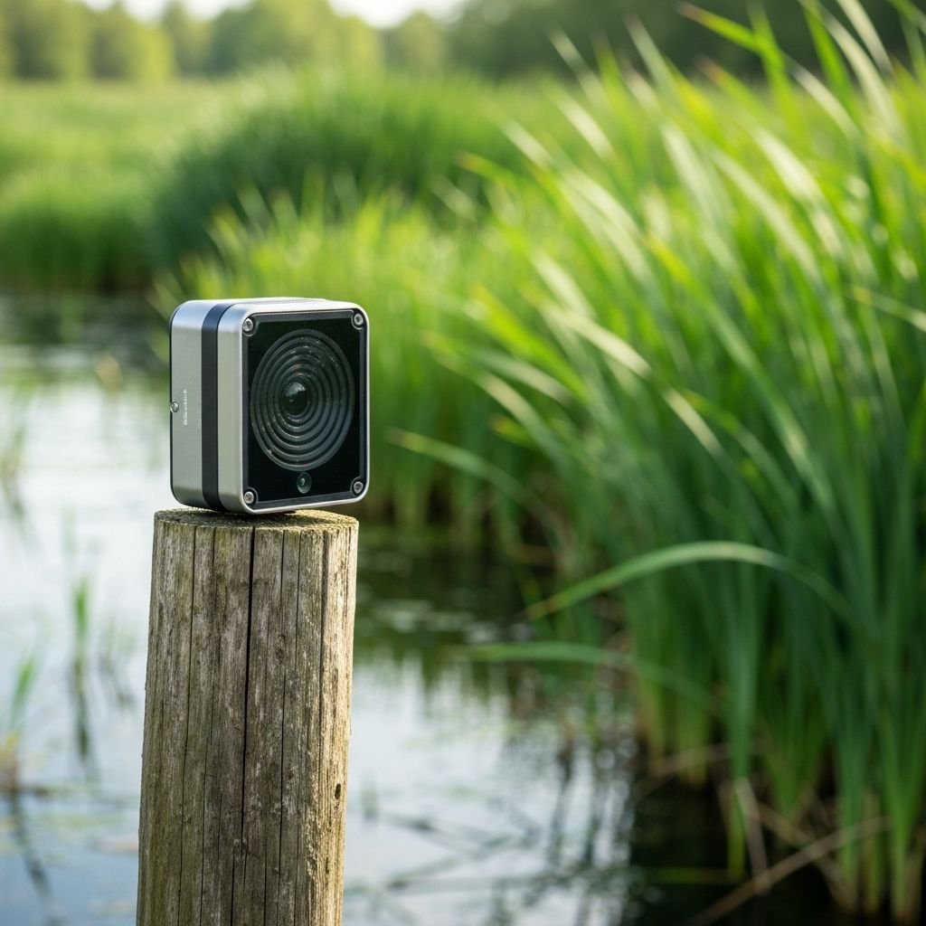 IoT environmental sensor in a wetland